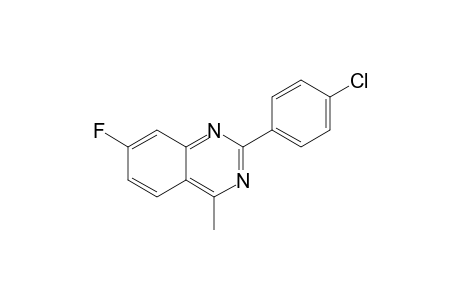 2-(4-Chlorophenyl)-7-fluoro-4-methylquinazoline