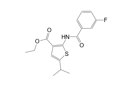 ethyl 2-[(3-fluorobenzoyl)amino]-5-isopropyl-3-thiophenecarboxylate