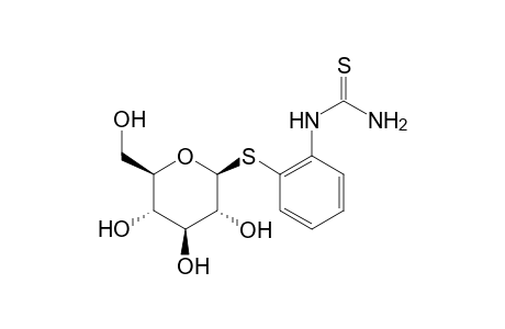 1-[o-(beta-D-glucosylthio)phenyl]-2-thiourea