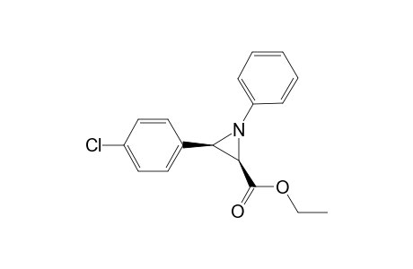 (2R,3R)-3-(4-chlorophenyl)-1-phenyl-2-aziridinecarboxylic acid ethyl ester