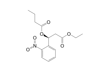(3S)-Ethyl .beta.-butyryloxy-.beta.-(nitrophenyl)propionate