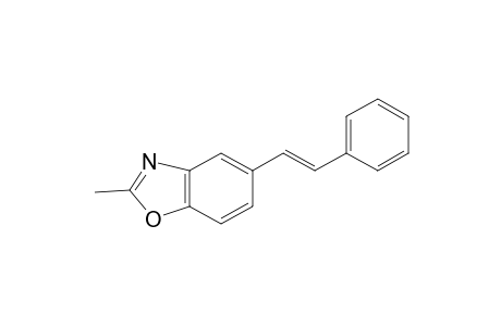 Benzoxazole, 2-methyl-5-[2-phenylethenyl]-
