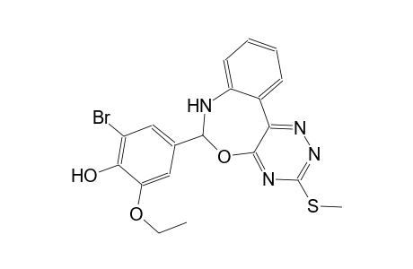 2-bromo-6-ethoxy-4-[3-(methylsulfanyl)-6,7-dihydro[1,2,4]triazino[5,6-d][3,1]benzoxazepin-6-yl]phenol