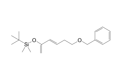 (3E)-2-(tert-Butyldimethylsilyl)oxy-6-benzyloxyhexa-1,3-diene