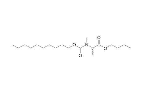 dl-Alanine, N-methyl-N-decyloxycarbonyl-, butyl ester