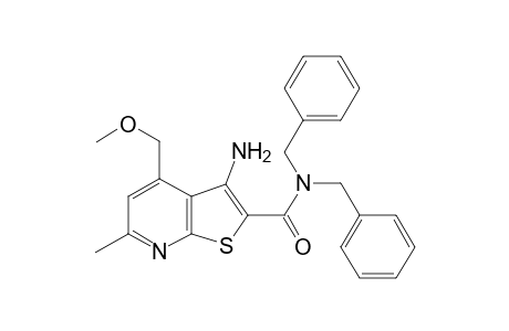 3-Amino-4-(methoxymethyl)-6-methyl-N,N-bis(phenylmethyl)-2-thieno[2,3-b]pyridinecarboxamide