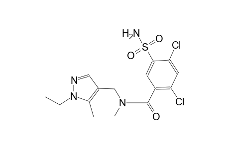 5-(aminosulfonyl)-2,4-dichloro-N-[(1-ethyl-5-methyl-1H-pyrazol-4-yl)methyl]-N-methylbenzamide