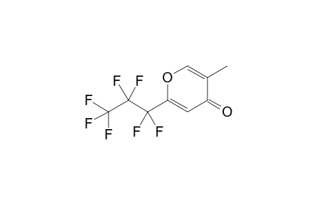 2-(1,1,2,2,3,3,3-heptafluoropropyl)-5-methyl-4-pyranone