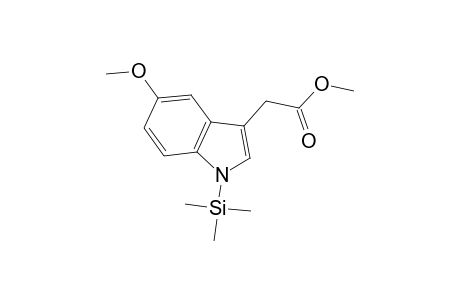 1H-Indole-3-acetic acid, 5-methoxy-1-(trimethylsilyl)-, methyl ester