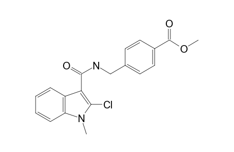 4-[[(2-chloro-1-methyl-indole-3-carbonyl)amino]methyl]benzoic acid methyl ester