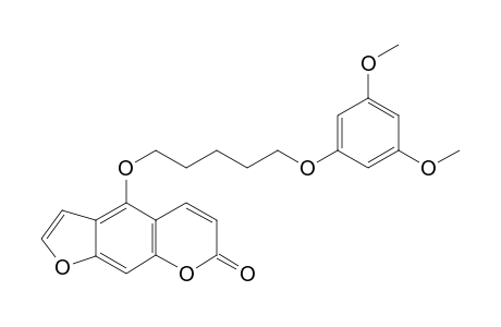 4-[5-(3,5-Dimethoxyphenoxy)pentoxy]-7H-furo[3,2-g][1]benzopyran-7-one