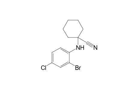 1-(2-bromo-4-chloro-anilino)cyclohexanecarbonitrile