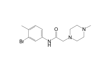 N-(3-Bromo-4-methylphenyl)-2-(4-methyl-1-piperazinyl)acetamide