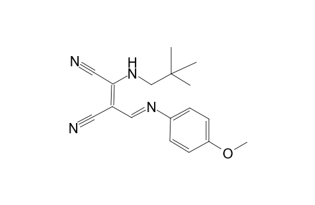 But-2-enedinitrile, 2-(4-methoxyphenyliminomethyl)-3-(2,2-dimethylpropylamino)-