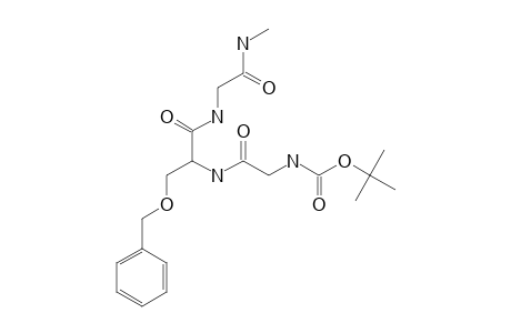 N-ALPHA-(TERT.-BUTOXYCARBONYL)-GLYCYL-O-(BENZYL)-SERYLGLYCINE-N-METHYLAMIDE;BOC-GLY-SER(BZL)-GLY-NHME