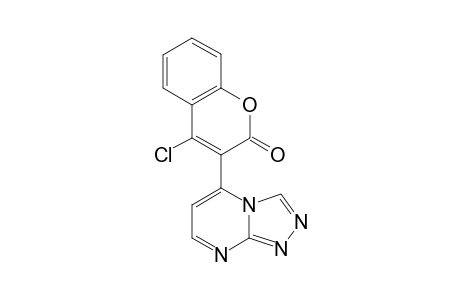 4-Chloro-3-([1,2,4]triazolo[4,3-a]pyrimidin-5-yl)coumarin