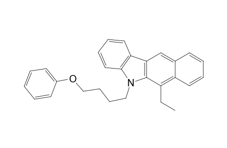6-Ethyl-5-(4-phenoxybutyl)benzo[b]carbazole