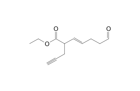 (E)-7-keto-2-propargyl-hept-3-enoic acid ethyl ester