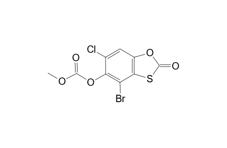 Benzoxathiol-2-one, 4-bromo-6-chloro-5-methoxycarbonyloxy-
