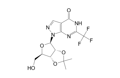 1-(2,3-o-isopropylidene-.beta.D-ribofuranosyl)-6-(trifluoromethyl)-1H-pyrazolo[3,4-d]pyrimidin-4(5H)-one