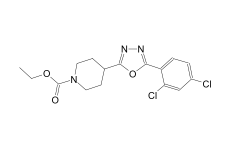 1-piperidinecarboxylic acid, 4-[5-(2,4-dichlorophenyl)-1,3,4-oxadiazol-2-yl]-, ethyl ester