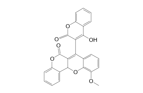 3-[6-Oxo-(1H)-11-methoxybenzopyrano-[4,3-b]benzopyran-7-yl]-4-hydroxy-2H-1-benzopyran-2-one