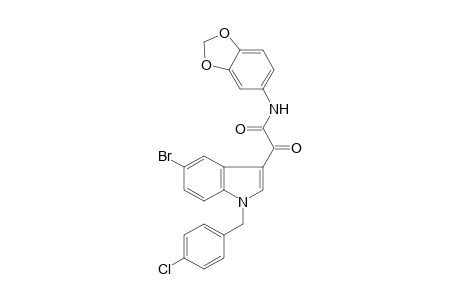 1H-Indole-3-acetamide, N-(1,3-benzodioxol-5-yl)-5-bromo-1-[(4-chlorophenyl)methyl]-.alpha.-oxo-