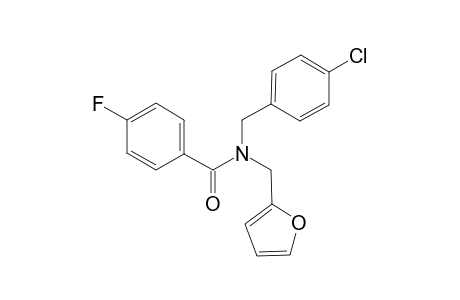 Benzamide, N-[(4-chlorophenyl)methyl]-4-fluoro-N-(2-furanylmethyl)-