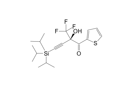 (2R)-2-hydroxy-1-(2-thienyl)-2-(trifluoromethyl)-4-triisopropylsilyl-but-3-yn-1-one