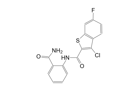 N-[2-(aminocarbonyl)phenyl]-3-chloro-6-fluoro-1-benzothiophene-2-carboxamide