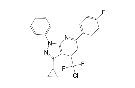 4-[chloro(difluoro)methyl]-3-cyclopropyl-6-(4-fluorophenyl)-1-phenyl-1H-pyrazolo[3,4-b]pyridine