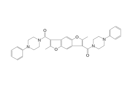 (2,6-dimethylbenzo[1,2-b:4,5-b']difuran-3,7-diyl)bis((4-phenylpiperazin-1-yl)methanone)