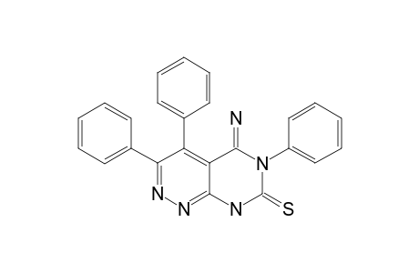 5-IMINO-5,6,7,8-TETRAHYDRO-3,4,6-TRIPHENYLPYRIMIDO-[4.5-C]-PYRIDAZINE-7-THION