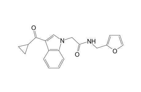1H-Indole-1-acetamide, 3-(cyclopropylcarbonyl)-N-(2-furanylmethyl)-
