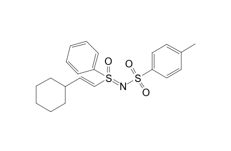 S-[(E)-2-Cyclohexylethenyl]-S-phenyl-N-(toluene-p-tolylsulfonyl)sulfoximine
