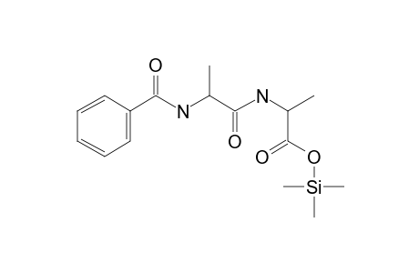 N-[2-(Benzoylamino)propanoyl]alanine, tms