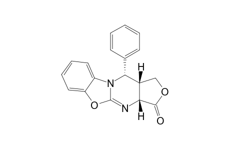 (3aR*,11S*,11aS*)-11-Phenyl-3,3a,11,11a-tetrahydro-1H-furo[3',4':4,5]pyrimido[2,1-b][1,3]benzpxazole-3-one
