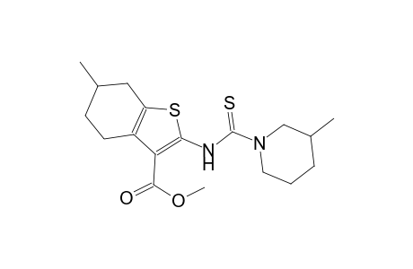 methyl 6-methyl-2-{[(3-methyl-1-piperidinyl)carbothioyl]amino}-4,5,6,7-tetrahydro-1-benzothiophene-3-carboxylate