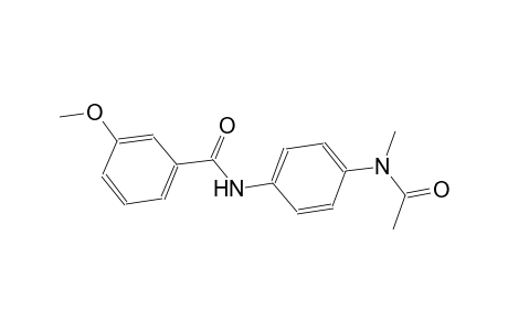 N-{4-[acetyl(methyl)amino]phenyl}-3-methoxybenzamide
