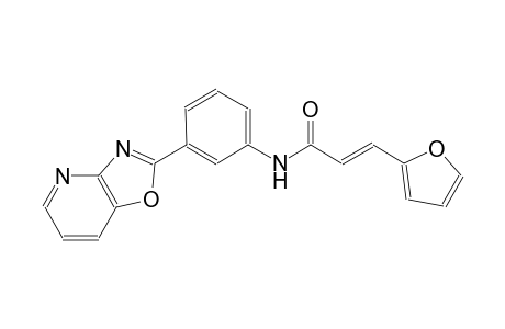 (2E)-3-(2-furyl)-N-(3-[1,3]oxazolo[4,5-b]pyridin-2-ylphenyl)-2-propenamide
