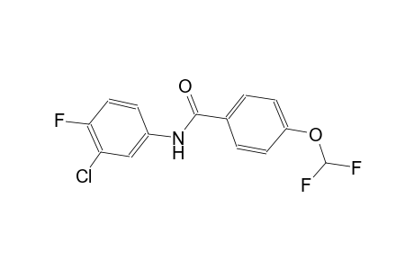N-(3-chloro-4-fluorophenyl)-4-(difluoromethoxy)benzamide