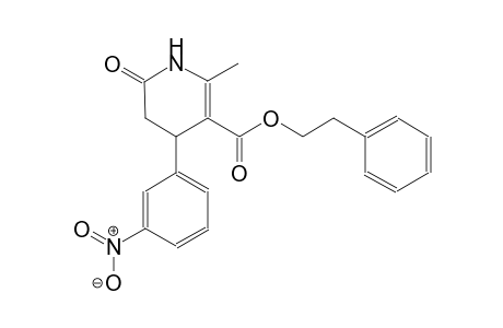 3-pyridinecarboxylic acid, 1,4,5,6-tetrahydro-2-methyl-4-(3-nitrophenyl)-6-oxo-, 2-phenylethyl ester