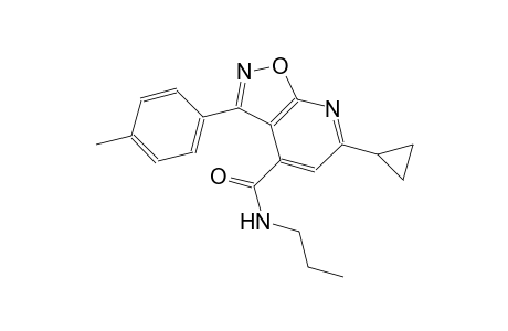 isoxazolo[5,4-b]pyridine-4-carboxamide, 6-cyclopropyl-3-(4-methylphenyl)-N-propyl-