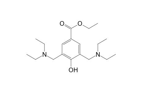3,5-bis[(diethylamino)methyl]-4-hydroxybenzoic acid, ethyl ester