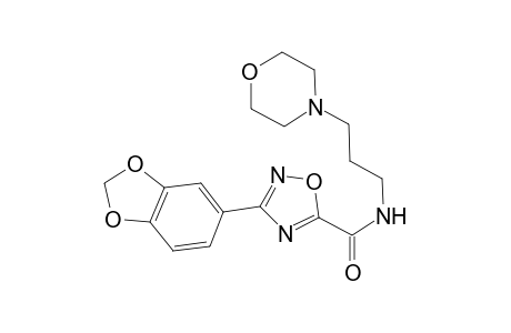 1,2,4-Oxadiazole-5-carboxamide, 3-(1,3-benzodioxol-5-yl)-N-[3-(4-morpholinyl)propyl]-