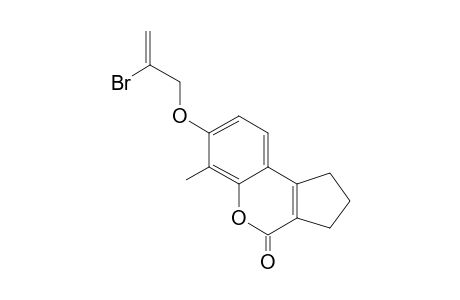 7-(.beta.-Bromoallyloxy)-3,4-cyclopentene-8-methylcoumarin