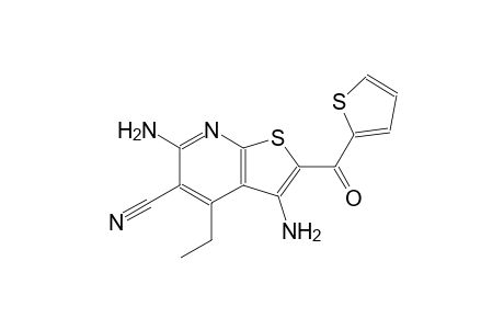 3,6-diamino-4-ethyl-2-(2-thienylcarbonyl)thieno[2,3-b]pyridine-5-carbonitrile