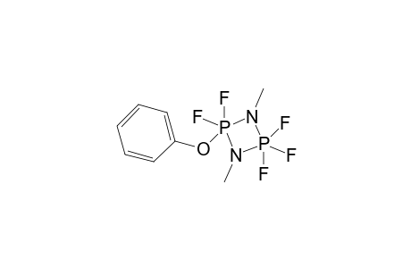 1,3,2,4-Diazadiphosphetidine, 2,2,2,4,4-pentafluoro-2,2,4,4-tetrahydro-1,3-dimethyl-4-phenoxy-