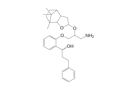 (2S*)-3-[2'-(1''-Hydroxy-3"-phenylpropyl)phenoxy]-2-(octahydro-7"',8"',8''-trimethyl-4'',7''-methano-2"'-benzofuranyl)oxy]-1-propylamine