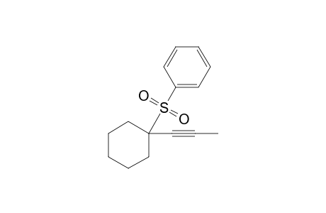 1-(Phenylsulfonyl)-1-(1-propynyl)cyclohexane